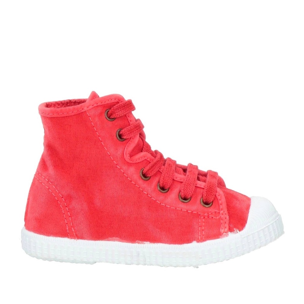 I am:) What (: I am canvas red sneakers